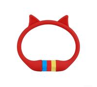 Cat Ear Style Silicone Cable Bike Lock with 10mm Thick Steel Cable and Alloy Lock Core Offering Secure Three Digit Combination Access (Red)