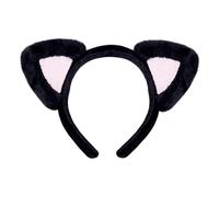 (Cat ears camel brow, One size) Charm Cats Costume Hairhoop Cats Tail Cosplay Party Accessories For Women Theme Event Photography And Everyday Wear Cat ears black pink