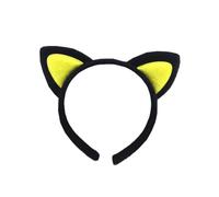 Cat Ears Headband,Cute Hair Accessory for Kids,Black+Yellow | Fabric material,comfortable,durable,one size fits most,for parties,weddings,holidays,easy to clean