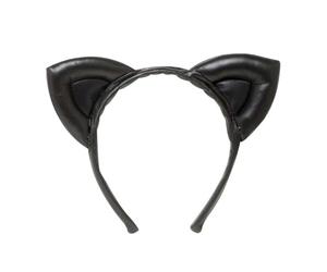 Cat Ears Leatherlook Accessory for Animal Fancy Dress