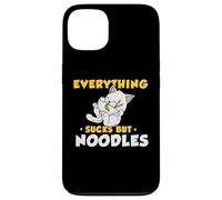 Cat Eat Bowl of Ramen Pho Kawaii Noodle Miso Quote Case for iPhone 13