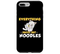 Cat Eat Bowl of Ramen Pho Kawaii Noodle Miso Quote Case for iPhone 7 Plus/8 Plus