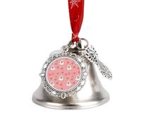 Cat Eat Pizza Christmas Bells Hanging Decor Wing Bell
