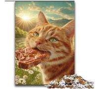 Cat Eating Meat 2000 Piece Jigsaw Puzzles for Adults & Teens, Art Interesting Stress Reduction Wishlist with Santa Claus for Age 14 (70x100cm)