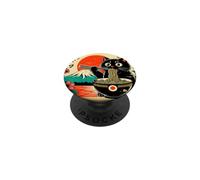 Cat Eating Ramen Japanese Ramen Cat Japan Anime Cat Ramen PopSockets Adhesive PopGrip