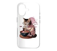 Cat Eating Ramen Noodles Funny Japanese Anime Manga Tattoo Case for iPhone 17