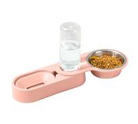 Cat Eating Station - Silver Metal Frame, Diet Support, Large Volume Protection | Stable and Stable Element, Heavy Foundation for Soil, Local Space, cor