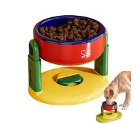 Cat Elevated Food Bowl, Height Adjustable Suction Cup Raised Dog Bowl with Stand, Water Feeding Dish Pet Supplies for Puppy Small Medium Large Dogs