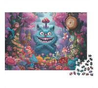 Cat Elf 1000 Piece Jigsaws Featuring Artistic Design Personalised Jigsaws Magic Realm Cheshire Cat That Are Impossible Hard Difficult Challenging for Home Decor 70x50cm/1000pcs