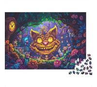 Cat Elf 1000pc Jigsaw with Perfect Snap Fit Colourful Jigsaws Fantasy Cheshire Cat for An After-school Puzzle Activity for Children And Parents 70x50cm/1000pcs