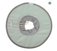 Cat Elizabethan Collar, Anti Licking Recovery Cone, Lightweight Breathable Water Protective Collar for Cats After Surgery, Adjustable Soft Cloth E - Collar with Spring Bu (S)