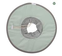 Cat Elizabethan Collar, Anti Licking Recovery Cone, Lightweight Breathable Water Protective Collar for Cats After Surgery, Adjustable Soft Cloth E - Collar with Spring Bu (M)