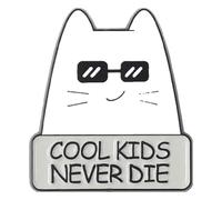 Cat Enamel Pin: Ich Bin Fein | Cute Animal Brooch, Klein, Non-precious metal