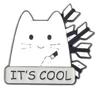 Cat Enamel Pin: Ich Bin Fein | Cute Animal Brooch, Klein, Non-precious metal