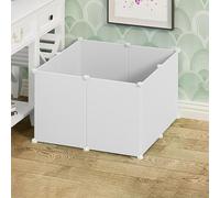 Cat enclosure Rabbit Cage Pet Playpen Cat Cage Puppy Cage Guinea, for Small Pet Cat Cat Puppy Rabbit Hedgehogs for Ferret Kitty, Bunny, Rabbit, Small Animals (White 8pcs)