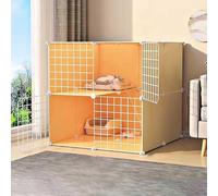 cat Enclosures Cage Box Crate Kennel, Cat Kennel Cage Playpen Enclosure Small Animals Multiple Sizes(75x75x75cm)