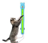 Cat Enrichment Toy - Automatic Flying Rope | 17.72 Inch Rope Set - Interactive Wall ABS Device with USB Charging Encourages Healthy Exercise For Cats