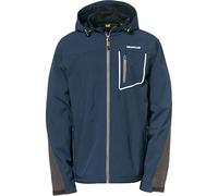 CAT Erpillar Capstone Navy Blue Water-Resistant Breathable Hooded Soft-Shell Jacket