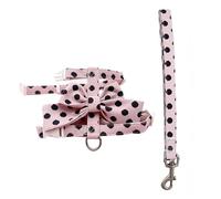 Cat Escape-Proof Harness with Bowknot,Polka Dot Puppy Vest Harness