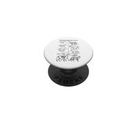 Cat Evolution Felis Catus Cats Lineage Funny Science Diagram PopSockets Adhesive PopGrip