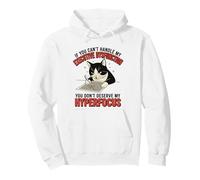 Cat Executive Dysfunction Hyperfocus ADHD Pullover Hoodie