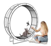Cat Exercise Wheel - 47 Indoor Cat Treadmill, Extra Large Running Wheel for Cats, Ideal for Indoor Play and Fitness, Durable and Safe Design