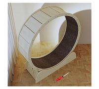 Cat Exercise Wheel, Cat Treadmill, Wooden Cat Running Wheel, Hamster-Wheel Style Pet Cat Toys With Accessories, Silent Cat Ferris Wheel(100cm/39.4")