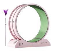 Cat Exercise Wheel - Feline Activity Wheel - Compact Kitty Workout Gear, Cats Jogging Disc, Exercise Device for Kittens - Big Cats Running Spinner, Indoor Kitty Track, 80.01x33.4x85.98cm