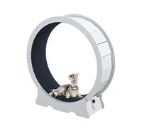 Cat Exercise Wheel Treadmill With Carpeted Runway, Large Wooden Cat Running Wheel, Cats Spinning Wheel Exerciser For Longer Lifespan,91x36x98cm