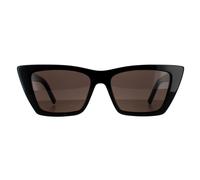 SAINT LAURENT Woman SL 276 MICA 001 Sunglasses Plastic Black Grey Cat Eye Normal