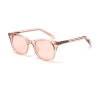 Cat Eye Candy Sunglasses Polarised TR90 Sunglasses Tinted Lens Selfies Glasses Parasols, Clear Pink Frame