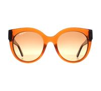 Cat Eye Crystal Caramel Brown Gradient SF1031S Salvatore Ferragamo Brown One Size