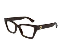 Gucci GG1715O 002 Woman Optical frames Injected Havana Transparent Cat Eye