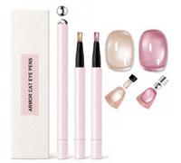 Cat Eye Gel Pen with Snap-On Magnet, Jelly Nude & Pink, No Base/Top Needed