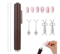 Cat Eye Magnet for Nails Set, Premium Cateye Nail Art Magnetic Pen with Y-Shaped and Rabbit-Shaped Magnet Tools for Home Salon Manicure