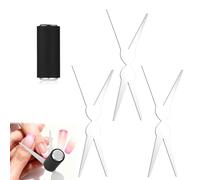 Cat Eye Magnet Set, 2-in-1 Scissor Shape Iron Sheets & Cylinder Nail Magnets for French Tip Cat Eye Gel Polish Nail Art Tools for Home Studio Salon DIY Manicure