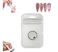 Cat Eye Magnet Set, Scissor-shaped Nail Magnet Tool,Double-head French Nails Magnets Tool,Strong Cat Eye Gel Nail Polish Magnets for Nails Art DIY Home,Salon,Studio,Manicure Accessories Tools (A)