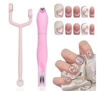 Cat Eye Nail Magnet Set Tool Supplies, Pink Y-Shaped Magnet Bar Heart Cat Eye Tools Supplies for Nails, DIY Design Allowed for Women Nail Studio & Salon