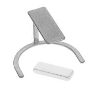Cat Eye Nail Magnet Tool Stand for Nail Art Projects | Rotatable Iron and Magnet Build, Easy Cleaning, Adjustable Angle Positioning, Silver Finish, Salon Use