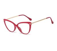 Cat Eye Reading Glasses - Fashion Large Frame, Blue Light Blocking Computer Glasses for Presbyopia