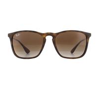 Cat Eye Rubber Havana Gradient Brown Chris 4187 Sunglasses Ray-Ban Brown One Size