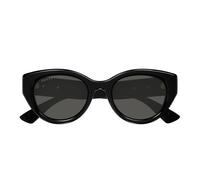 Gucci GG1976SK 001 Woman Sunglasses Injected Black Grey Round