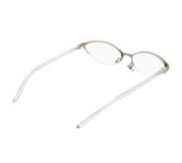 Cat Eye Sunglasses for Women, Semi Rimless Retro Silver Eyewear | PC and Stainless Steel Frame, Shallow Mercury Lenses, Lightweight Design, Broad Viewing Area for City Walks