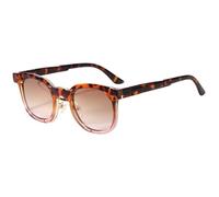 Cat Eye Sunglasses UV400 Women Men Punk Double Color Driving for outdoor sports running and riding,Leopard Pink Tea