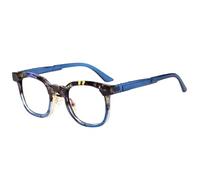 Cat Eye Sunglasses Uv400 Women Men Punk Double Color For Outdoor Sports Running And Riding,Leopard Blue Clear