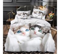 Cat Eyes Fitted Sheet 3D Print Soft Microfiber Durable | 70x50cm Deep Pocket Design Housewarming Gift Soft Bedroom Decor Slip Resistant