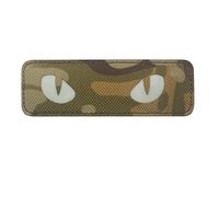 Cat Eyes Reflective Patch Tactical Military Morale Glow in Dark Embroidered Patches Combat Badges Appliques Fasteners Shoulder Backing for Hats Caps Bags Jackets Backpack (CP)