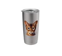 Cat Face - Abyssinian cat Stainless Steel Insulated Tumbler