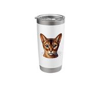 Cat Face - Abyssinian cat Stainless Steel Insulated Tumbler