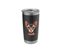Cat Face - Cornish Rex Stainless Steel Insulated Tumbler